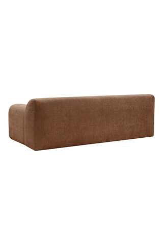 Canapé droit Melisse - Orange - 3 places - En polyester