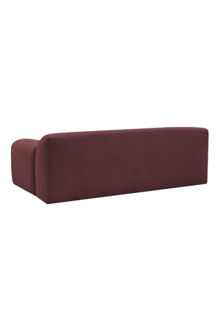 Canapé droit Melisse - Rouge - 3 places - En polyester
