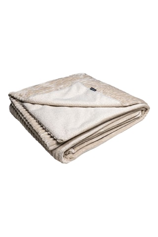 Plaid réversible Oslo - Beige - 240 x 220 cm