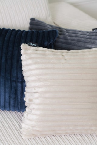 2 coussins en velours Oslo - Beige - 45 x 45 cm