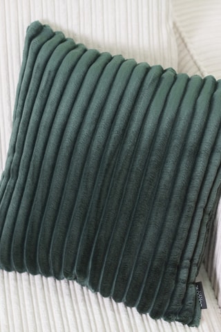 Coussin en velours Oslo - Vert foncé - 45 x 45 cm