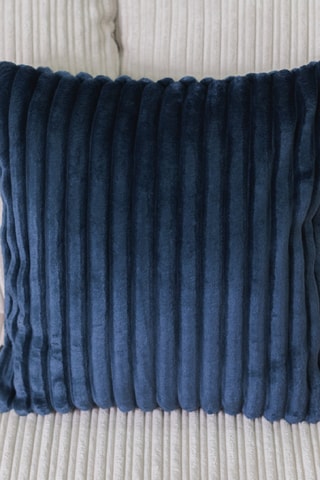 Plaid et 2 coussins réversibles Olso - Bleu marine