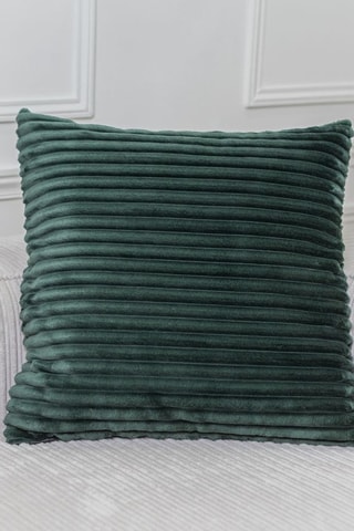 Plaid et 2 coussins réversibles Olso - Vert foncé
