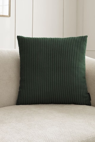 Coussin réversible Stockholm - Vert foncé - 45 x 45 cm