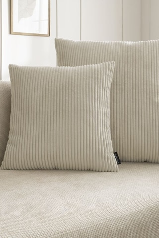 Coussin réversible Stockholm - Beige - 45 x 45 cm