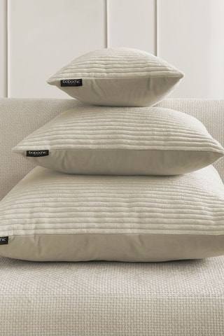 Coussin réversible Stockholm - Beige - 45 x 45 cm