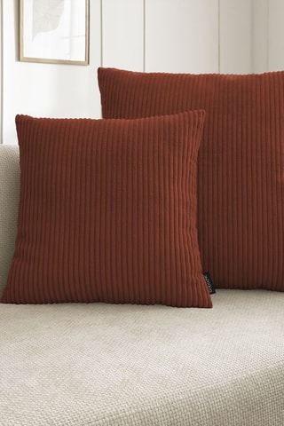 Coussin réversible Stockholm - Rouge brique - 45 x 45 cm