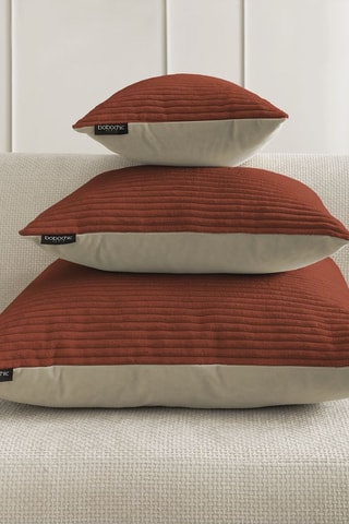 Coussin réversible Stockholm - Rouge brique - 30 x 70 cm