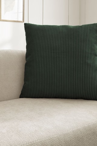 Coussin réversible Stockholm - Vert foncé - 60 x 60 cm