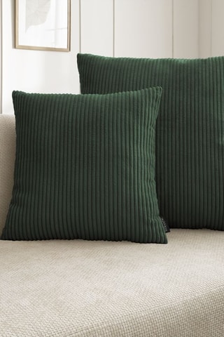 Coussin réversible Stockholm - Vert foncé - 60 x 60 cm