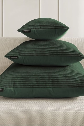 Coussin réversible Stockholm - Vert foncé - 60 x 60 cm