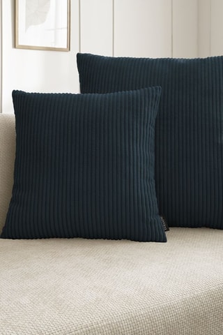 Coussin réversible Stockholm - Bleu foncé - 60 x 60 cm