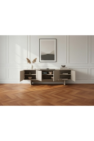 Meuble TV 4 portes Esteban - 180 x 55 x 40 cm