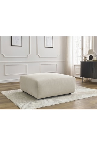 Pouf Lucien - Beige - En polyester