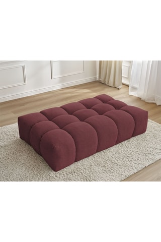 Pouf Everest - Rouge - En polyester