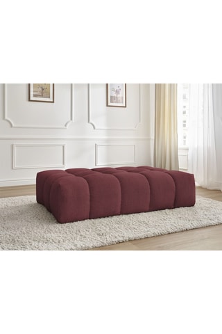 Pouf Everest - Rouge - En polyester