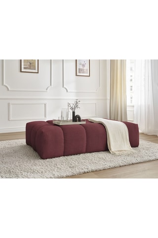 Pouf Everest - Rouge - En polyester