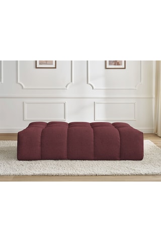 Pouf Everest - Rouge - En polyester