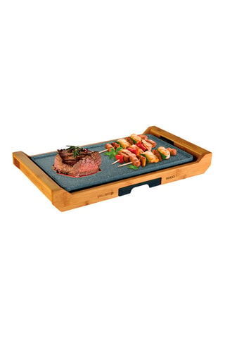 Plancha elétrica em bambu - 43 x 23 cm - 2200 W