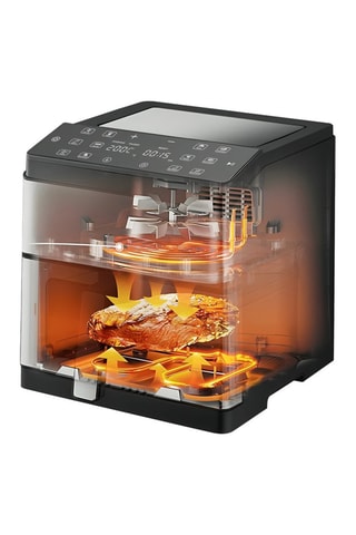 Fritadora a ar de aço inoxidável, cerâmica e silicone - 6 l