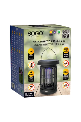 Anti-mosquitos solar - Preto