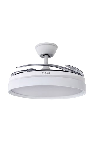 Ventoinha de teto com iluminação LED - Branco