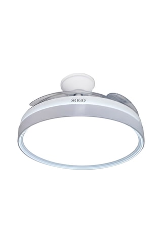 Ventoinha de teto com iluminação LED - Branco