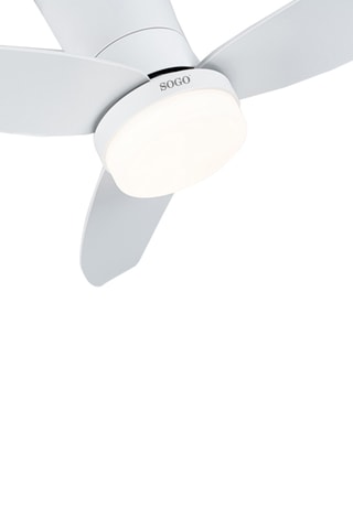 Ventoinha de teto com iluminação LED - Branco