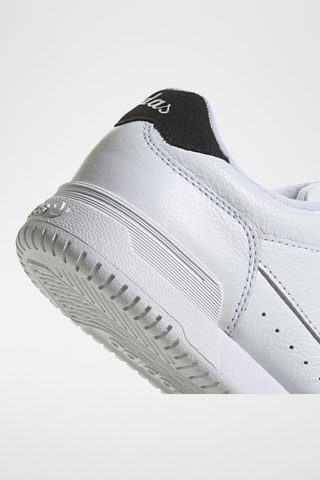 Zapatillas de piel y nobuk Court Super - Blanco y negro