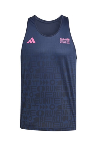 Camiseta de tirantes de running BMW Berlin-Marathon - Azul marino