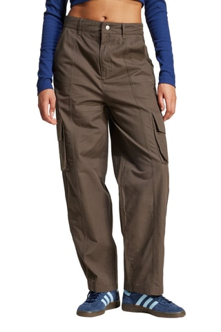 Pantalón cargo de tiro alto - Caqui