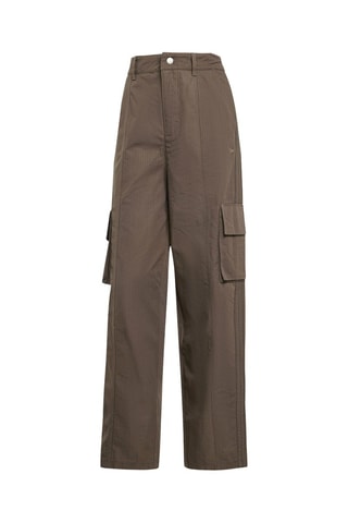 Pantalón cargo de tiro alto - Caqui