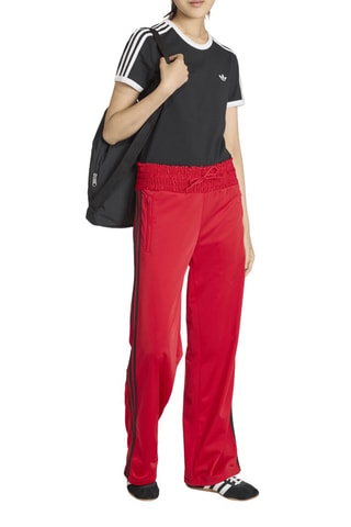 Pantalón de chándal ancho de tiro alto Firebird - Rojo