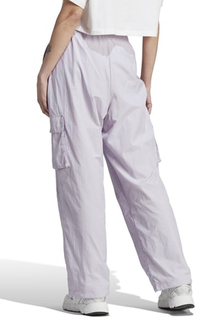 Pantalón cargo de tiro alto - Gris claro