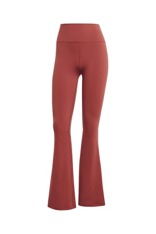 Pantalón flare de tiro alto All Me - Rojo teja