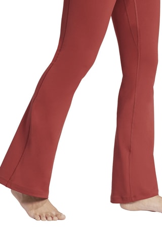 Pantalón flare de tiro alto All Me - Rojo teja