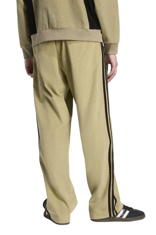 Pantalón regular fit de terciopelo - Caqui