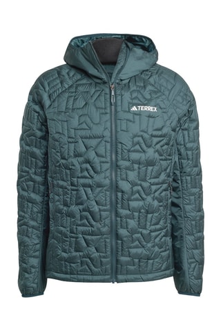 Chaqueta de senderismo con capucha Terrex Xperior PrimaLoft - Verde oscuro