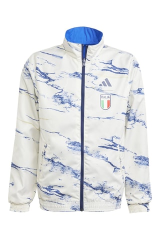 Chaqueta reversible de fútbol Selección italiana de fútbol - Azul cobalto y blanco