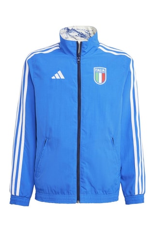 Chaqueta reversible de fútbol Selección italiana de fútbol - Azul cobalto y blanco