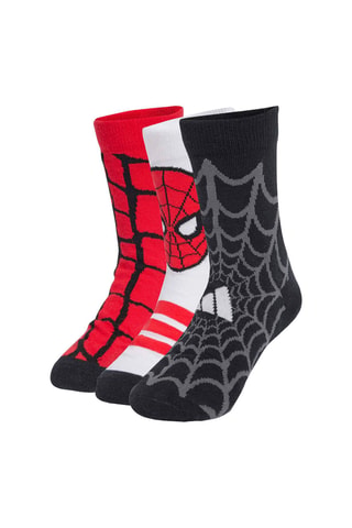 3 pares de calcetines de entrenamiento Spider-Man Los Vengadores Marvel - Blanco y negro