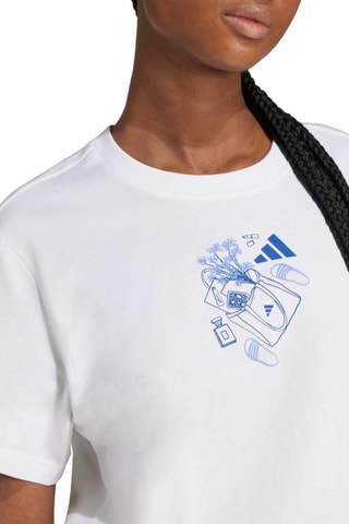 Camiseta de entrenamiento loose Table - Blanco