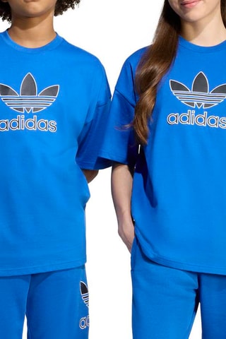 Camiseta loose Adicolor - Azul cobalto