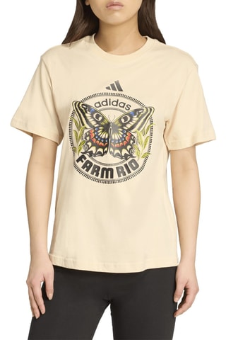 Camiseta loose Farm - Beige
