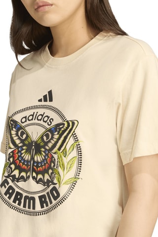 Camiseta loose Farm - Beige