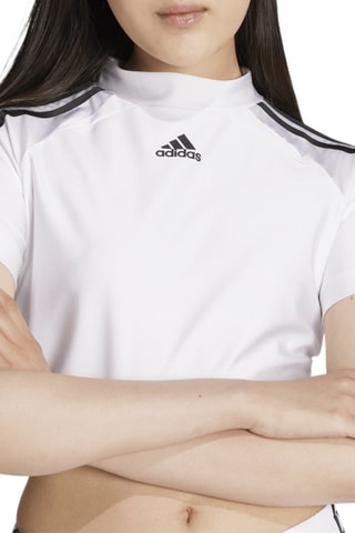 Camiseta cropped Teamgeist Adicolor - Blanco