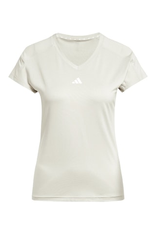 Camiseta slim fit Essentials - Crudo y blanco
