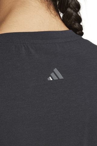 Camiseta cropped de yoga - Negro