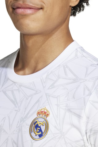 Camiseta slim fit de calentamiento Real Madrid - Blanco