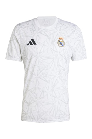 Camiseta slim fit de calentamiento Real Madrid - Blanco